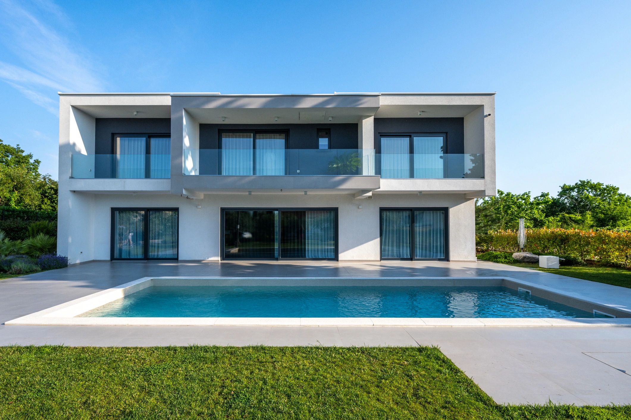Luxury home exterior in the DMV area
