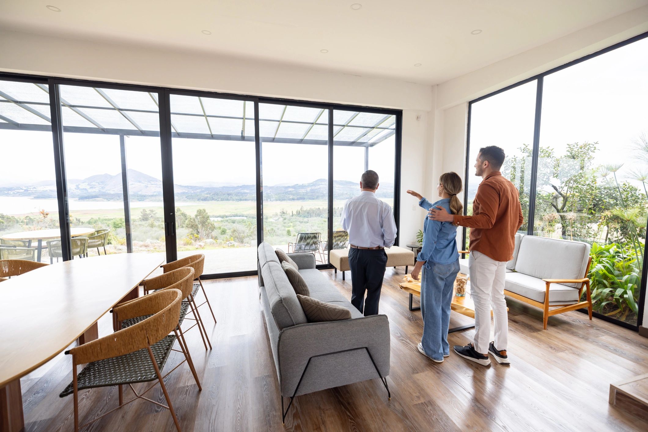 Rental owner discussing next steps with an agent